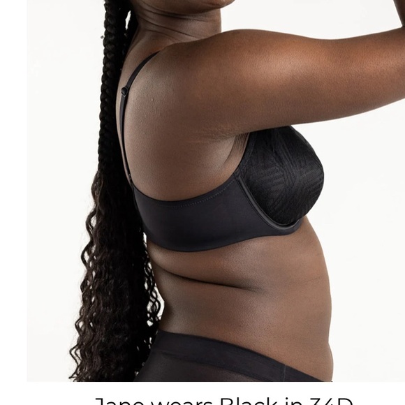 “UNDERSTANCE”, “PHOEBE”•FULL COVERAGE BRA•BLACK•AVAILABLE SIZES: 44 H & 46 D•NEW - Picture 8 of 9